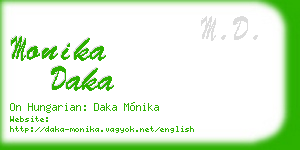 monika daka business card